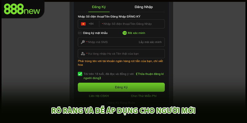 Rõ ràng và dễ áp dụng cho người mới